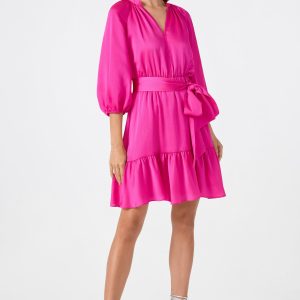 Asuma 3/4 Sleeve Mini Founce Dress