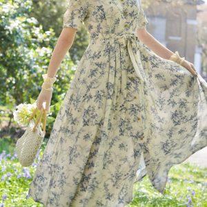 Royal Botany Dress (Blue White Porcelain)