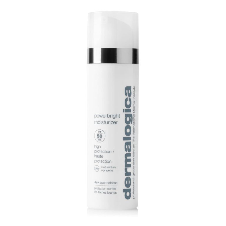 Dermalogica Powerbright Moisturizer SPF 50 Facial Sunscreen Shields Skin Against Dark Spots with Niacinamide Hyaluronic Acid 17 Fl Oz