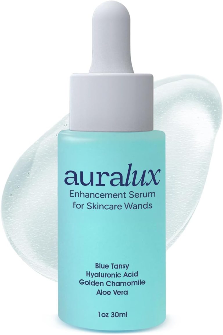 Red Light Therapy Activation Serum for Face and Neck for Facial Wand Red Light Therapy Microcurrent Facial Device Natural Formula Blue Tansy Hyaluronic Acid Golden Chamomile Aloe Vera
