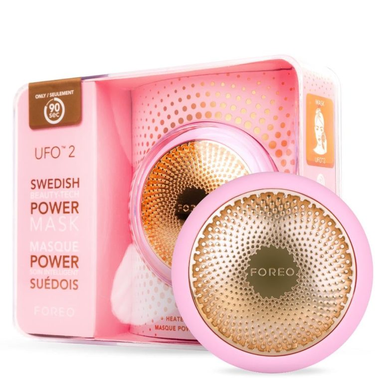 FOREO UFO 2 Supercharged Face Mask – Warming – Face Moisturizer – Dark Spot & Acne Scar Treatment for Face – Anti Aging  Nourishing – Pearl Pink