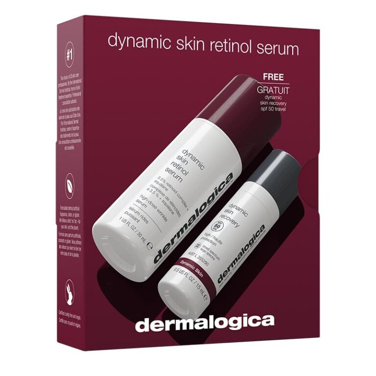 Dermalogica Dynamic Defense Duo, Retinol Face Serum and SPF Moisturizer Skin Care Set – Reduce the Signs of Skin Aging